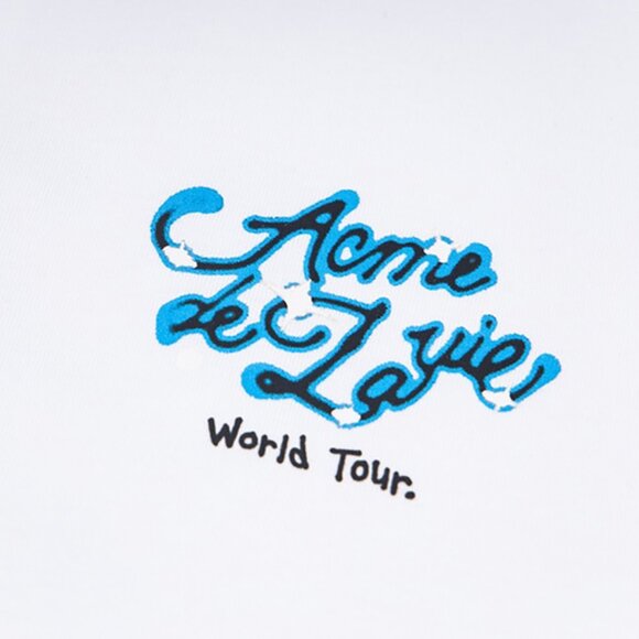 Acme De La Vie White Short-Sleeved T-Shirt With Front And Back Letter Print - Picture 9 of 10